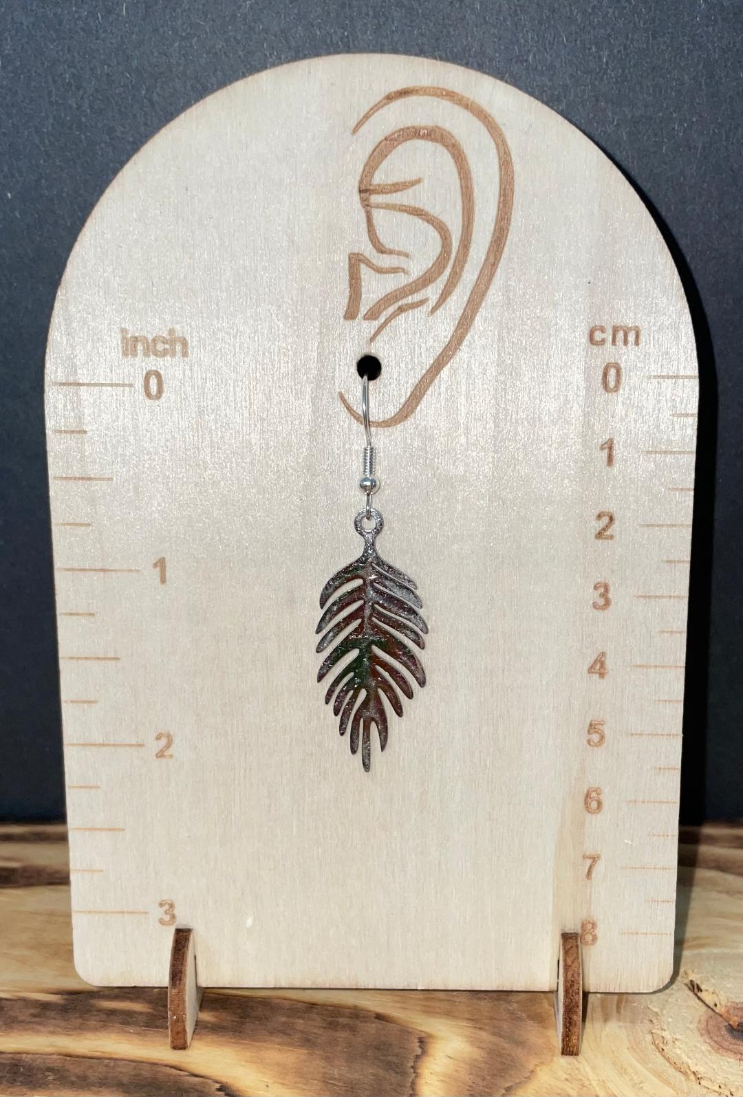 NEW Fern Leaf Stainless Steel Earrings