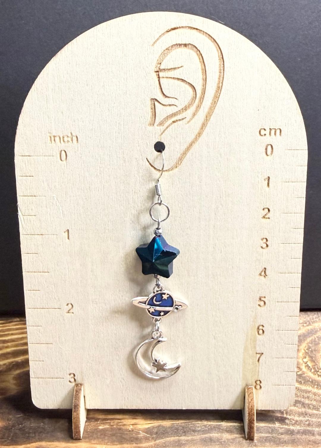 NEW Celestial Design - Planet, Star, Moon Earrings
