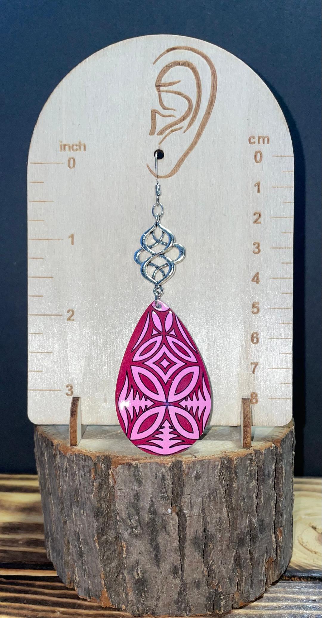 NEW Exotic Large Boho Flower Teardrop Earrings