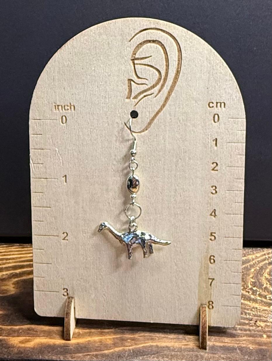 NEW Dinosaur / Brachiosaurus Silver Alloy Charm Earrings