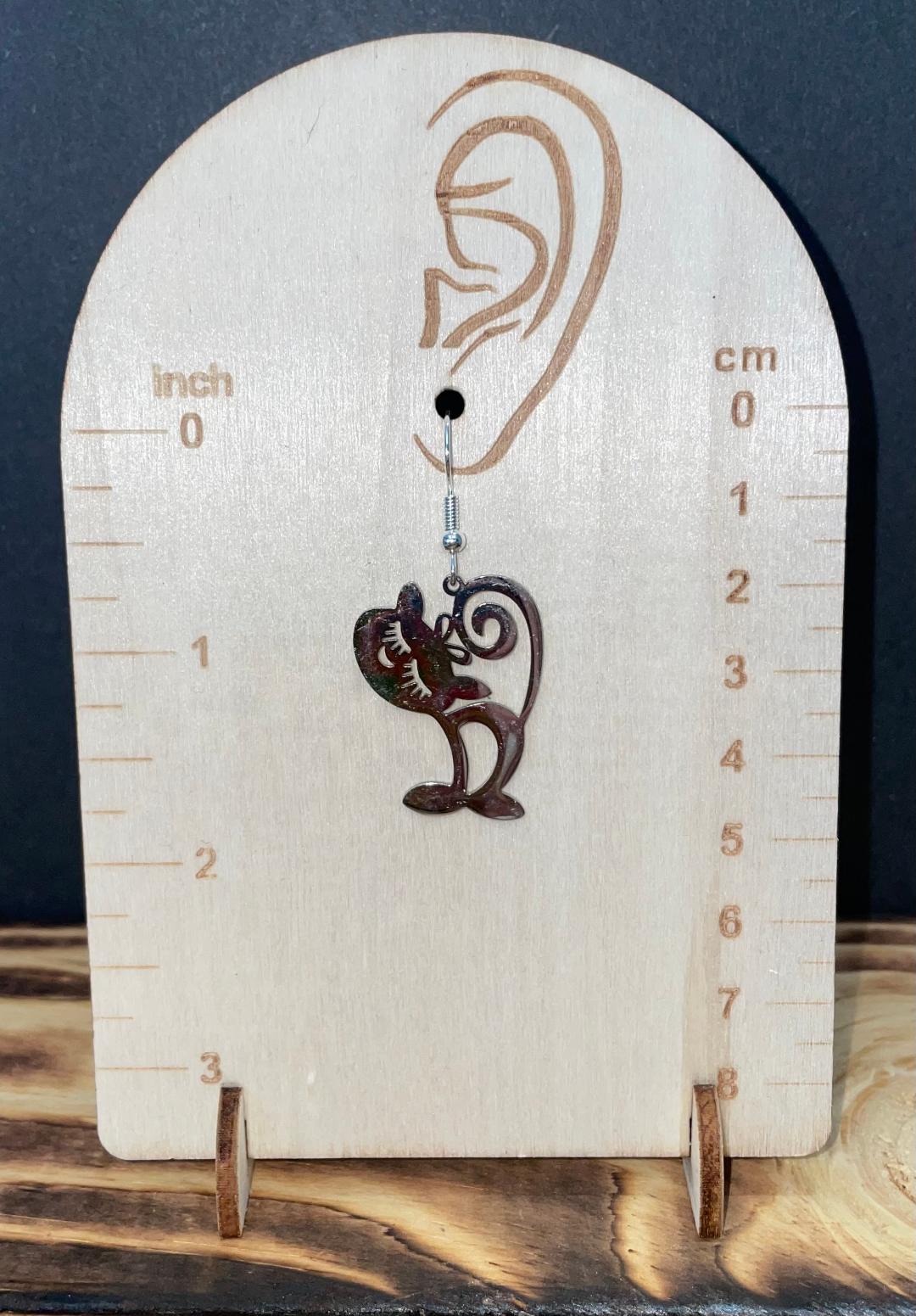 NEW Whimsical Cartoon Cat Stainless Steel Earrings